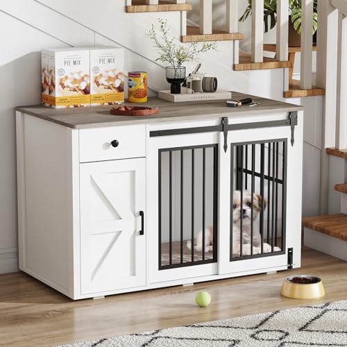 44" Dog Crate Furniture, Dog Kennel (44" Left Facing Door), view 2