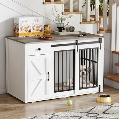 44" Dog Crate Furniture, Dog Kennel (44" Left Facing Door), view 2