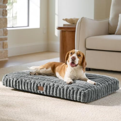 ComfyFleece™ Fluffy Balanced Support Large Dog Bed for Crate,35x22, view 2