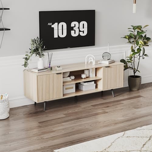 Modern TV Stand with Storage Cabinet, view 5