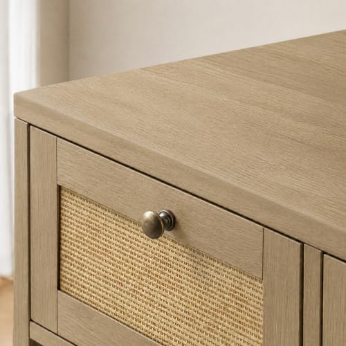 2-Piece Double Dog Crate Furniture, 80 Inch, Light Oak, view 5