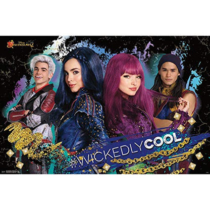 Disney Descendants 2 - Wickedly Cool Wall Poster, 22.375" x 34", Unframed Version
