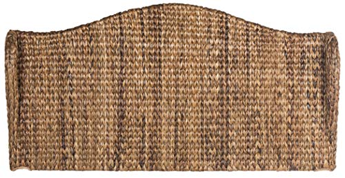 SAFAVIEH Furniture - Nadine Banana Leaf Full Headboard - Brown - Solid Wood - Coastal Woven Design - Ideal for Bedroom (SEA8029B-F)