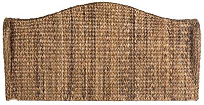 SAFAVIEH Furniture - Nadine Banana Leaf Full Headboard - Brown - Solid Wood - Coastal Woven Design - Ideal for Bedroom (SEA8029B-F)
