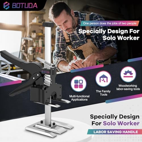 2026 New Labor Saving Arm Jack Handle (2Pack) 12 in Lifting Jack Tool, Multifunctional Furniture, Cabinets Door Panel and Windows Lifting, Raised by 6.7 inches, Bearing 360LBS