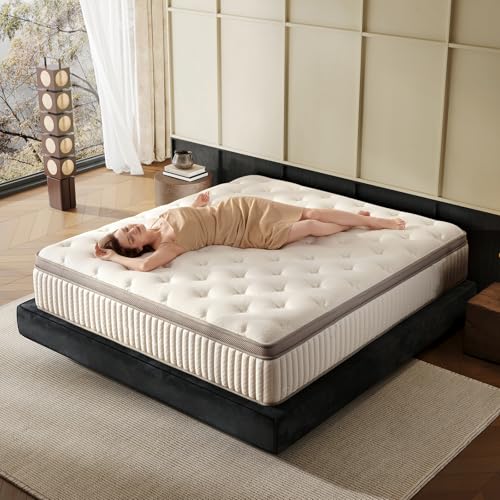 Twin Mattress, 10 Inch Hybrid Twin Mattress in a Box, view 2
