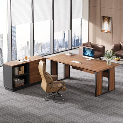 Tribesigns 63‘’ L-Shaped Executive Desk, view 4