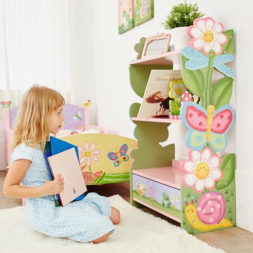 Magic Garden Multi-Tiered Wooden Children's Bookshelf, view 3