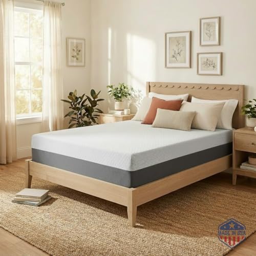 Queen Mattress 12 Inch, Cooling Gel Memory Foam Mattress in a Box, Soft Feel, view 2