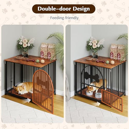 Dog Crate Furniture, No Assembly Heavy Duty Dog Kennel Indoor for Medium Dogs, view 5