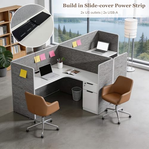 6 Person Office Cubicles Workstations, view 4