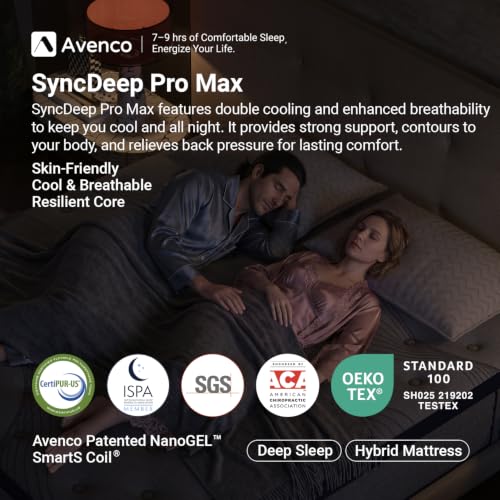 Full Mattress 10 Inch, Luxury Hotel-Level Cooling Hybrid Mattress, view 3