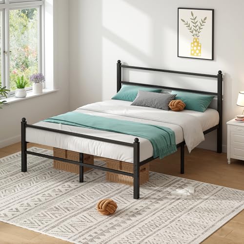 Full Size Bed Frame with Headboard and Footboard, view 4