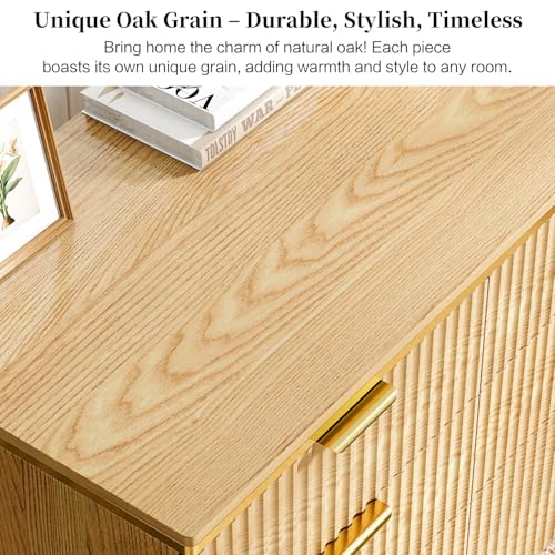 L Shaped Expandable Desk,47" Home Office Desks, Executive, Farmhouse Computer Desk with 6 Drawers File Drawer, Rustic Computer Writing, Oak
