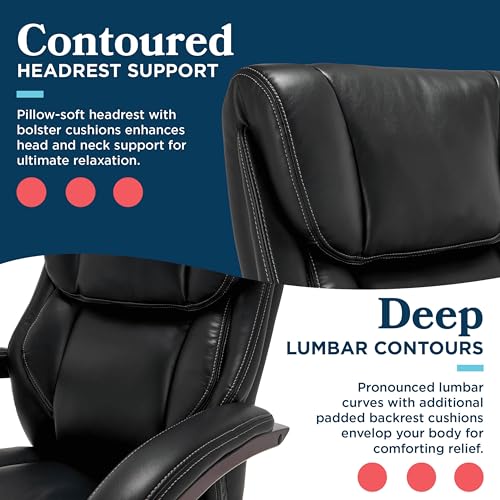 La-Z-Boy Executive Ergonomic Office Chair with Lumar Support, Leather Chair, view 7