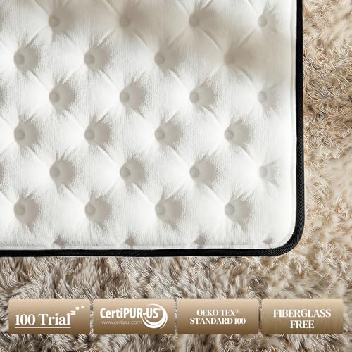 Queen Mattress 12 Inch, Medium Firm Hybrid Queen Size Mattress in a Box, view 7