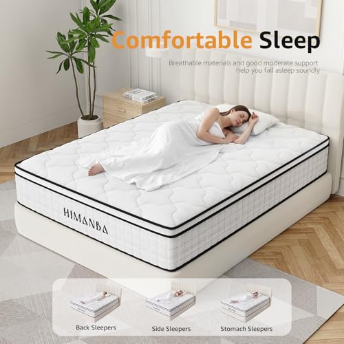 Twin 10 Inch Hybrid Mattress in a Box, Balanced Medium Feel, view 7