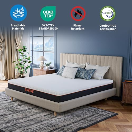 King Mattress for Back Pain Relief, 10 Inch Cooling Gel Memory Foam, view 3