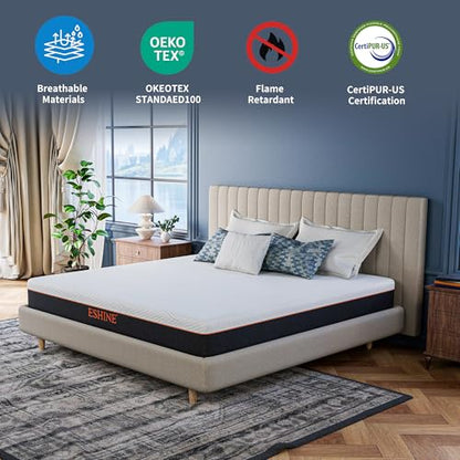 King Mattress for Back Pain Relief, 10 Inch Cooling Gel Memory Foam, view 3
