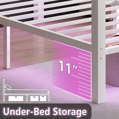 Full Size Bed Frame with Headboard and Footboard, view 6