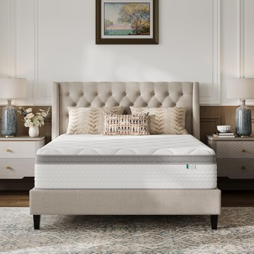 Full Size Mattress, 12 Inch Hybrid Mattress in a Box, Comfort Sleep, view 2