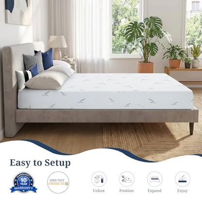 5 Inch Twin Mattress, Gel Infused Memory Foam Mattress, view 6