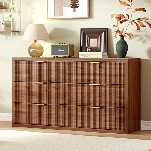 55.12" Modern Chest of Drawer, 6 Deep Drawers, Clothes Organizer, view 2