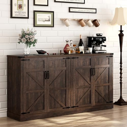 65 Inch Sideboard Buffet Cabinet with Storage, view 7
