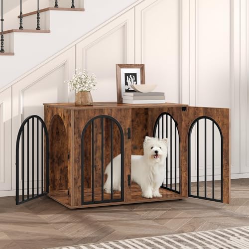 31.5 in Dog Crate Furniture,Dog Kennel Indoor for Small/Medium Dog, view 4