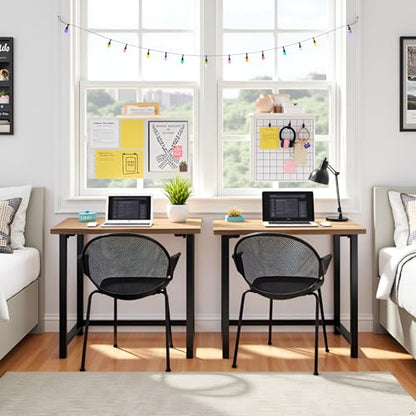 Pomona Compact Writing Desk, Natural, 32”x21”x30”, view 7