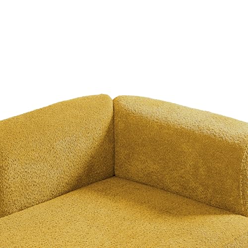 Boucle Upholstered Left Facing Chaise Lounge Indoor for Living Room Bedroom, view 6