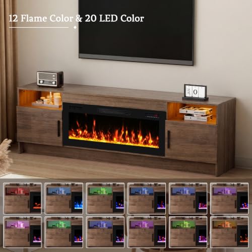 Fireplace TV Stand for 65-80 inch TV, view 3