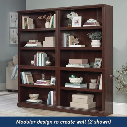 Miscellaneous Storage 5-Shelf Bookcase/ Book shelf, Select Cherry finish