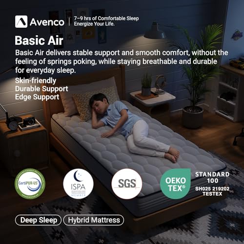 SleepSphere 8 Inch Twin Mattress, view 3