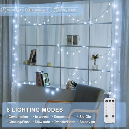 100ft Globe String Lights Indoor Outdoor Waterproof, view 6