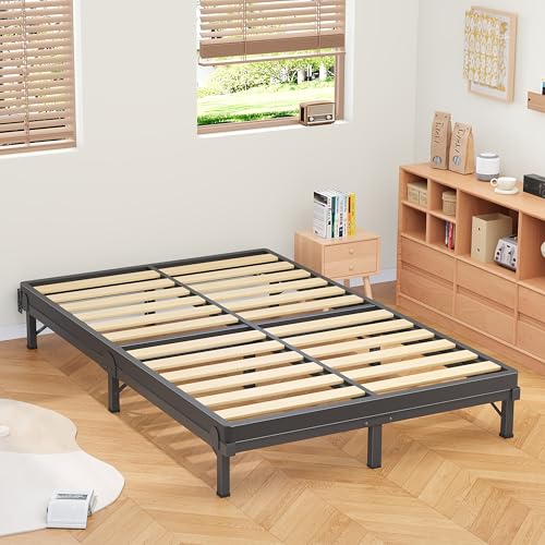 Metal Bed Frame Full 8 Inches for Box Spring, 9-Legs Support Basics, view 3