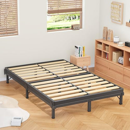 Metal Bed Frame Full 8 Inches for Box Spring, 9-Legs Support Basics, view 3