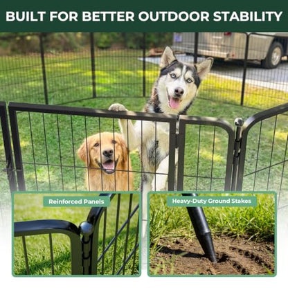 Instant Dog Playpen, RV Camping, Outdoor & Yard, 40" H, 16 Panels, view 6