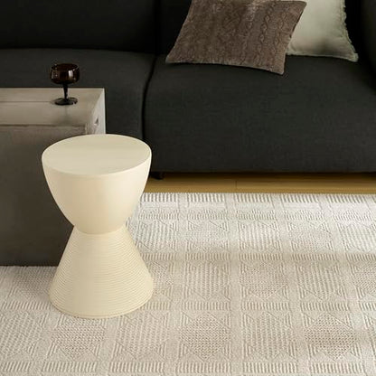 Home Nordic Ivory Beige 4' x 6' Area Rug - Easy Clean, Non Shedding, Bed Room, Living Room, Dining Room, Kitchen (4' x 6')