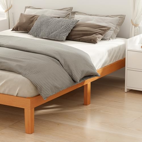 12 Inch King Bed Frame, 3.5" Thick Pine Frame, 700 lbs Capacity, view 6
