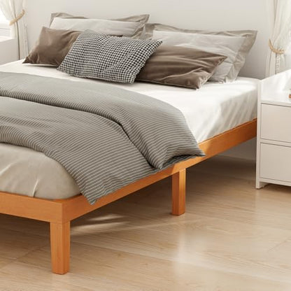 12 Inch King Bed Frame, 3.5" Thick Pine Frame, 700 lbs Capacity, view 6