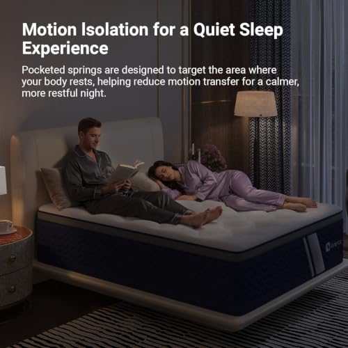SyncDeep Full Mattress 12 Inch, Firm Hybrid Cooling, Lumbar Support, view 6