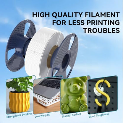 PLA 3D Printer Filament, Black, 4KG, view 7