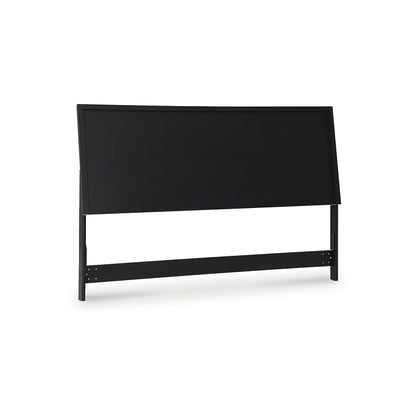 Danziar Modern Panel Headboard for Bedroom, Queen, Black