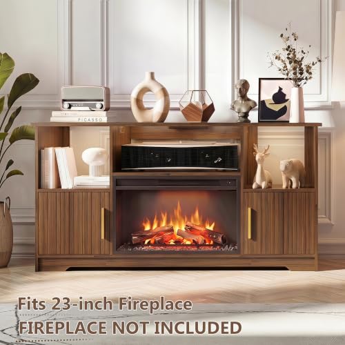 Fluted TV Stand with for 55 inch, view 7