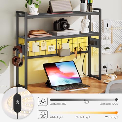 Desktop Bookcase, 2-Tier Office Desktop Organizer, view 5