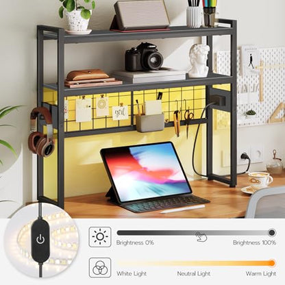 Desktop Bookcase, 2-Tier Office Desktop Organizer, view 5