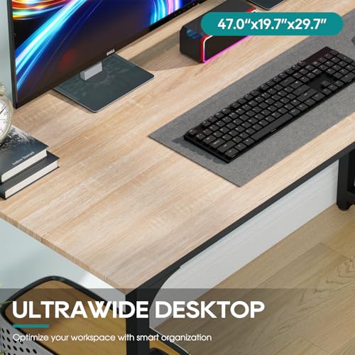 | 47 Inch Computer Desk | Nature | Sturdy Office Desk, view 6