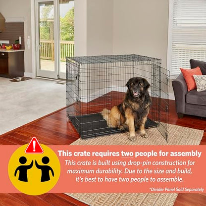 Solutions by Midwest 54-Inch Double Door Crate, Giant Breed Dogs, 100+ lbs, view 3