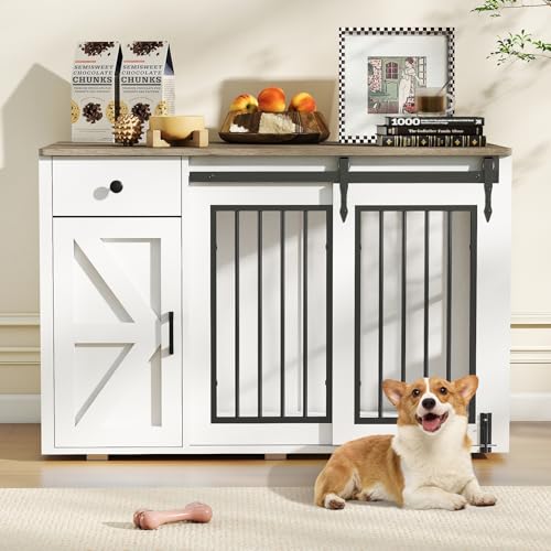 44" Dog Crate Furniture, Dog Kennel (44" Left Facing Door), view 7